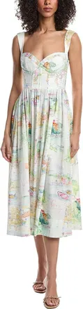 Yumi Kim Brigette Linen-Blend Midi Dress