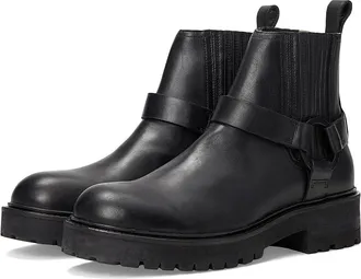 AllSaints Hank Biker Boots Mens Boots Black : 13 M, Leather/Rubber