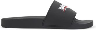 Balenciaga Black Logo Slides