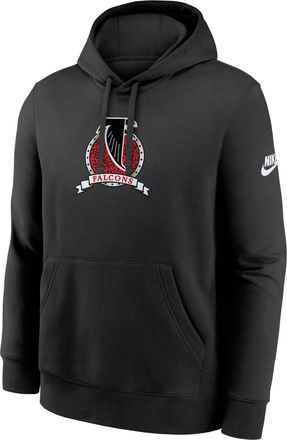 Nike Atlanta Falcons Rewind Club Nike Mens NFL Pullover Hoodie in Black | NKDK00A87V-TM9