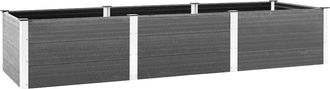 vidaXL Arriate De Jard&iacute;n Wpc Gris 300x100x54 Cm Vidaxl