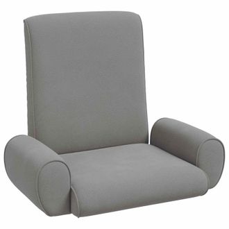 vidaXL Sill&oacute;n Ajustable Gris Oscuro Terciopelo Granuloso Vidaxl