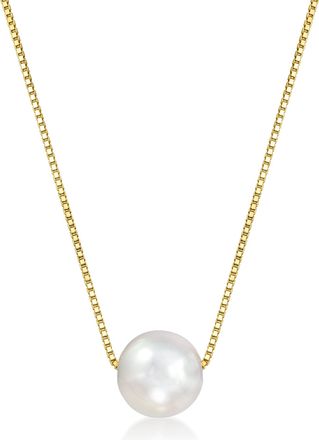RS Pure by Ross-Simons 5-5.5mm Cultured Pearl Necklace in 14kt Yellow Gold