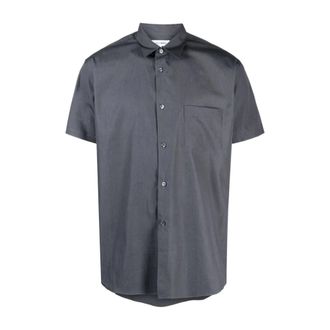 Comme Des Gar&ccedil;ons Short Sleeve Shirts, male, Gray, Size: XL Woven Shirt