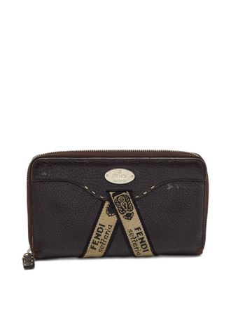 Fendi leather wallet - Brown