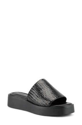 Vagabond Danya Platform Wedge Slide Sandal in Black at Nordstrom, Size 37