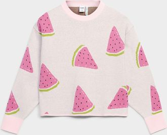 Twik Womens Patterned rolled hem sweater