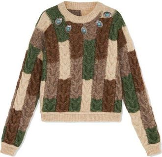 Fortela Multicolored Patchwork Crew Neck Sweater at Nordstrom, Size Small Eu