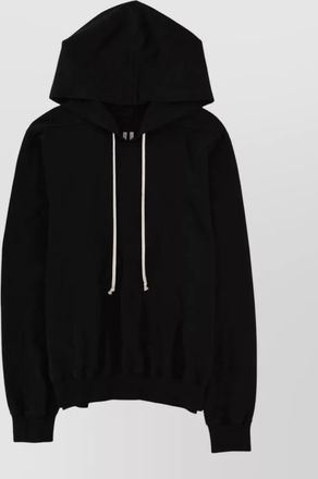 Rick Owens hooded sweatshirt print oversized ribbed cuffs
