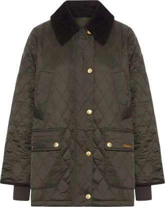 Barbour Modern Beadnell Gewatteerde Jas - Dames - Zomerjassen - Groen - XS - Leer - Jassen