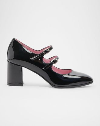 Carel Alice Patent Leather Mary Jane Pumps