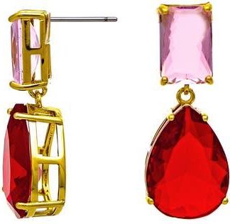 Rivka Friedman Mixed Stone Drop Earrings in Ruby at Nordstrom Rack