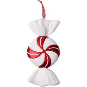 OEM Decorazione Natalizia A Forma Di Caramella Da Appendere, Innocua, Rossa E Bianca, 32 Cm, Ciondolo Da Collezione Per Albero Di Natale (24 Colori Assort