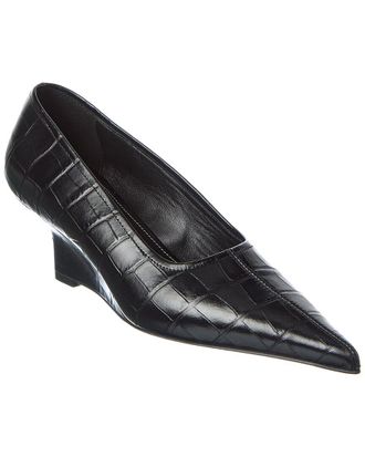 Toteme Toteme Croc-Embossed Leather Pump