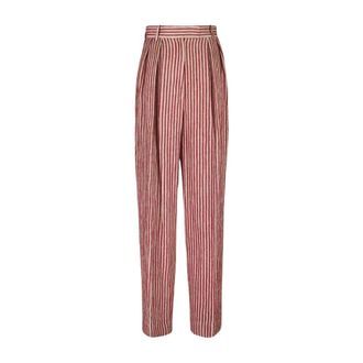 La DoubleJ Brooklyn Color Block Linnen Corduroy Broek - Dames - Straight fit broeken - Veelkleurig - M - Linnen - Broeken
