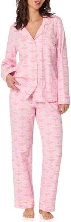 Bedhead Pajamas Print Jersey Pajamas in Pink Champagne Coupe at Nordstrom Rack, Size Xx-Small