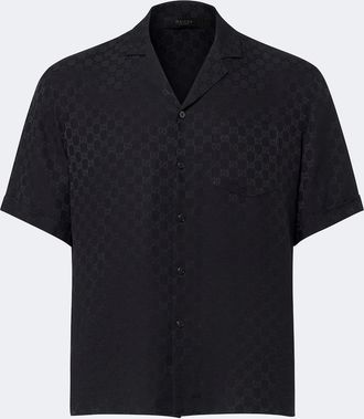Gucci Camicia bowling GG in seta jacquard
