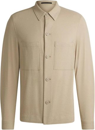 HUGO BOSS Heren, Overhemden, Beige, Maat: XL