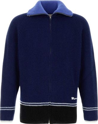 Marni Roll-Neck Vest met Rits - Heren - Vesten - Blauw - L - Truien & Vesten
