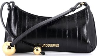 Jacquemus Le Bisou Perle Shoulder Bag Eel Skin
