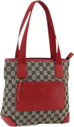Gucci Pre-owned Shoulder Bags, female, Multicolor, Size: ONE SIZE Pre-owned Vintage GG Canvas Tote