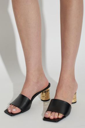 Givenchy Leather Heeled Mules, Womens, Black