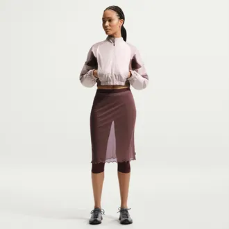 Nike Womens Nike Sportswear Slim Sheer Skirt in Purple | IR1678-502