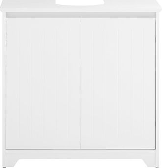 SoBuy Mueble Para Debajo Del Lavabo Fregadero Armario De Ba&ntilde;o De Suelo Con 2 Puertas 60 X 30 X 60 Cm Bzr108- Ii-w Sobuy Es