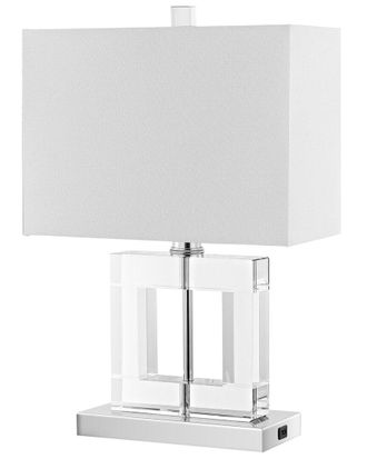 Safavieh Town Square Crystal Lamp With Usb Port