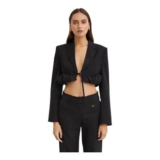 Jacquemus La Veste Croissant - female - Jacquemus - Blazers - Black - M - Jackets