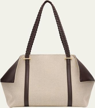 Ferragamo Scarf Medium Canvas Tote Bag