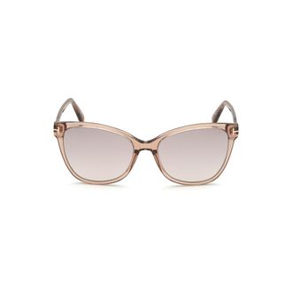 Tom Ford Ladies Brown Cat Eye Sunglasses FT0844 45G