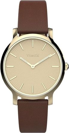 Timex Transcend Leather Ladies Watch