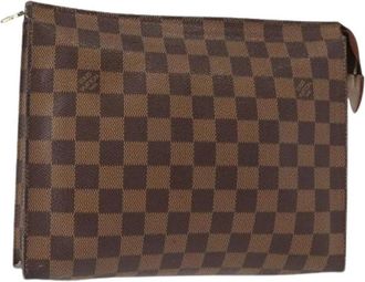 Louis Vuitton Pre-owned Canvas Clutch - Dames - Vintage Clutch - Bruin - ONE Size - Vintage