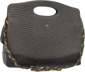 Bally Pre-owned Shoulder Bags, female, Gray, Size: ONE SIZE Pre-owned Leather Shoulder Bag