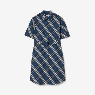 Burberry Check Cotton Shirt Dress