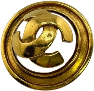 Chanel gold Plating Clip Earrings (Pre-Owned)