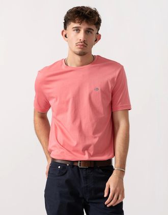 GANT Mens GANT Mens Regular Fit Short Sleeve Shield Logo T-Shirt - 622 Rose Pink - Size: 42