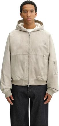 Represent Hooded Bomber - Heren - Zomerjassen - Beige - XL - Katoen - Jassen