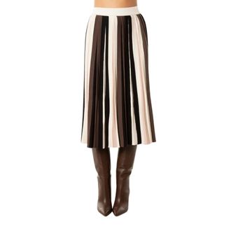 Max Mara Midi Skirts, female, Multicolor, Size: L Gonna pliss&egrave;