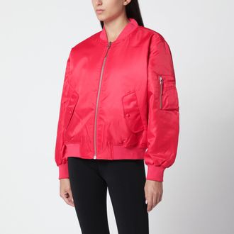 Anine Bing Red Leon zip-up bomber jacket