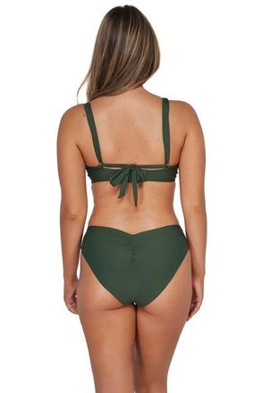 Sunsets Alana Reversible Hipster Bikini Swim Bottoms in Island Green at Nordstrom, Size X-Large