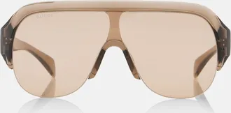 Gucci Logo shield sunglasses
