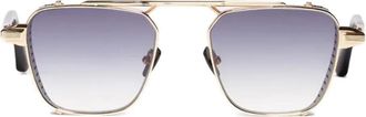 John Dalia Occhiali da sole squadrati Scotty - Oro
