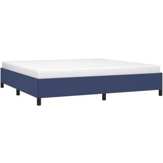 vidaXL Cama sin colchón tela azul 200x200 cm Vidaxl