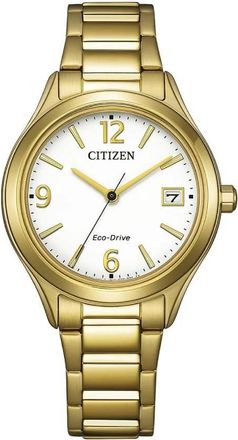 Citizen Elegance Eco-Drive White Dial Ladies Watch FE6122-64A