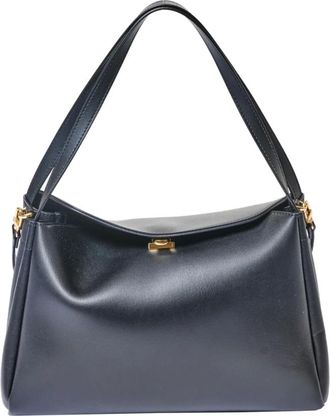 Themoirè Vegan Leather Shoulder Bag Eudora Nero