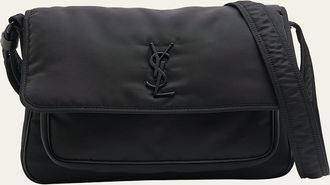 Saint Laurent Mens Niki Nylon Messenger Bag