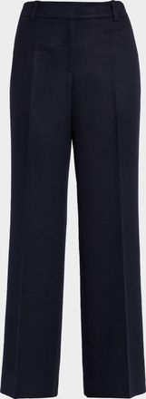 Lafayette 148 New York Sullivan Straight-Leg Camel Hair Pants