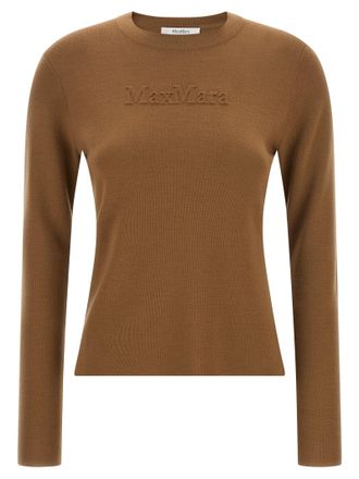 Max Mara Beige Virgin Wool Womens Cardigan